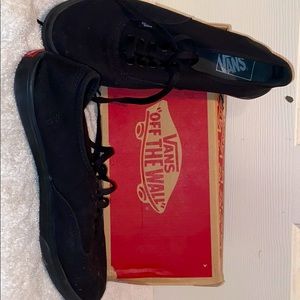 Black Low Rise Vans